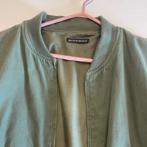 Brandy Melville Olive Green Bomber Jacket